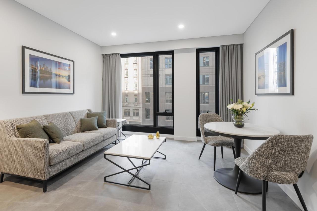 Meriton Suites Melbourne City Exterior foto Living room