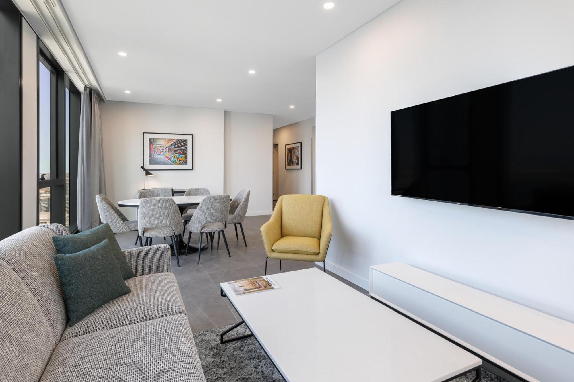 Meriton Suites Melbourne City Exterior foto A typical apartment interior