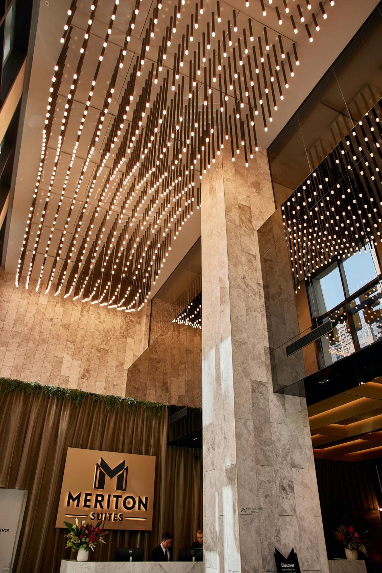 Meriton Suites Melbourne City Exterior foto The interior of the building